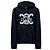 Céline Hoodie T-Shirt mit Triope-Logo Schwarz