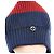 Gucci Beanie Hat Navy Red Wool Blu - vista 2