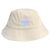 Isabel Marant Cappello bucket logo HALEY Ecru Blu chiaro stampato: ECLU