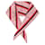 Alexander Mcqueen Foulard di seta a righe Rosa