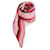 Alexander Mcqueen Foulard di seta a righe Rosa - vista 4
