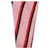 Alexander Mcqueen Foulard di seta a righe Rosa - vista 6