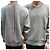 Thom Browne Loopback Centerbag Sweatshirt mit drei Streifen Hellgrau Braun