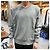 Thom Browne Loopback Centerbag Sweatshirt mit drei Streifen Hellgrau Braun - Ansicht 10