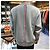 Thom Browne Loopback Centerbag Sweatshirt mit drei Streifen Hellgrau Braun - Ansicht 3