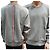 Thom Browne Loopback Centerbag Sweatshirt mit drei Streifen Hellgrau Braun - Ansicht 9