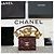 Chanel Tarjetero de cadena con logo CC en caviar burdeos Roja - vista 12