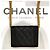 Chanel Cartera con solapa de cadena dorada Caviar Boy Negro - vista 11