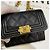 Chanel Cartera con solapa de cadena dorada Caviar Boy Negro - vista 13