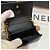 Chanel Cartera con solapa de cadena dorada Caviar Boy Negro - vista 15