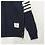Thom Browne Klassische Sweatshirt Navy Diagonal Armband Tasche Blau - Ansicht 17