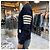 Thom Browne Klassische Sweatshirt Navy Diagonal Armband Tasche Blau - Ansicht 22