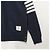 Thom Browne Klassische Sweatshirt Navy Diagonal Armband Tasche Blau - Ansicht 5