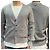 Thom Browne Milano Streifen Strickarmband Cardigan Braun