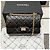 Chanel Vintage Gold Medium Flap Schultertasche Schwarz (VG BK) - Ansicht 13