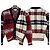 Thom Browne Donagole Karo-Streifen Cardigan Rot