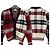 Thom Browne Donagole Karo-Streifen Cardigan Rot - Ansicht 13