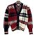 Thom Browne Donagole Karo-Streifen Cardigan Rot - Ansicht 14
