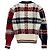 Thom Browne Donagole Karo-Streifen Cardigan Rot - Ansicht 15