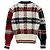 Thom Browne Donagole Karo-Streifen Cardigan Rot - Ansicht 3