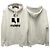 Isabel Marant MILEY Velours Logo Hoodie Ecru Weiß - Ansicht 11
