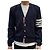 Thom Browne Milano Strickjacke in Marineblau - Ansicht 2