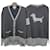 Thom Browne Hector Cardigan Mittelgrau Braun