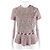 Chanel Top de Cuero de Manga Corta