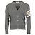 Thom Browne Klassische Merinowoll-Cardigan Diagonal Braun