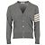 Thom Browne Klassische Merinowoll-Cardigan Diagonal Braun - Ansicht 2