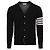 Thom Browne Cardigan classico asimmetrico in lana merino