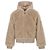 Chaqueta con capucha Teddy con cremallera Moncler Kids Castaño