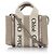 Chloé Borsa Tote Mini Lucida Woody Marrone