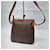 Céline Borsa a tracolla con logo Triomphe Marrone  - vista 10