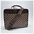 Organizer Louis Vuitton Borsa documenti unisex Damier Savana Marrone - vista 4