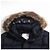 Moncler Giacca con cappuccio Cluny Down Blu Navy - vista 5