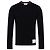 Thom Browne Wool Jersey Asymmetric Long Sleeve T-Shirt Blue