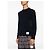 Thom Browne Wool Jersey Asymmetric Long Sleeve T-Shirt Blue - view 3