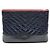 Chanel Clutch Chevron Gabrielle Nuova Media Nero - vista 3