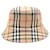 Burberry Checked Bucket Hat Orange Synthetisch