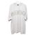 Balenciaga T-Shirt mit Klebeband-Logo Silber