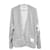 Thom Browne Loopback V-Ausschnitt Cardigan Silber  - Ansicht 1