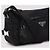 Prada Borsa a spalla media in nylon e pelle Saffiano Nero - vista 8