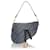 Dior Borsa a Spalla Jacquard Obliquo Saddle Blu - vista 2