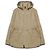Burberry Kurze Nylon-Parka mit Karomuster Braun