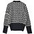 Thom Browne Zweifarbiger Kabelstrick-Cardigan mit diagonaler Träger Douni Blau - Ansicht 15