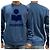 Isabel Marant Sweatshirt en velours avec logo MIKO Bleu ardoise