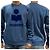 Isabel Marant Sweatshirt en velours avec logo MIKO Bleu ardoise - vue 12