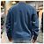 Isabel Marant Sweatshirt en velours avec logo MIKO Bleu ardoise - vue 16