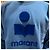 Isabel Marant Sweatshirt en velours avec logo MIKO Bleu ardoise - vue 17